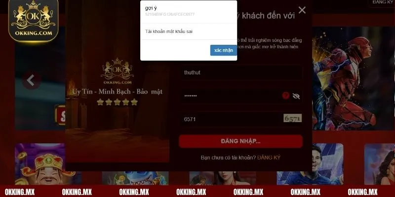 Nguyên nhân hội viên quên mật khẩu OKKing